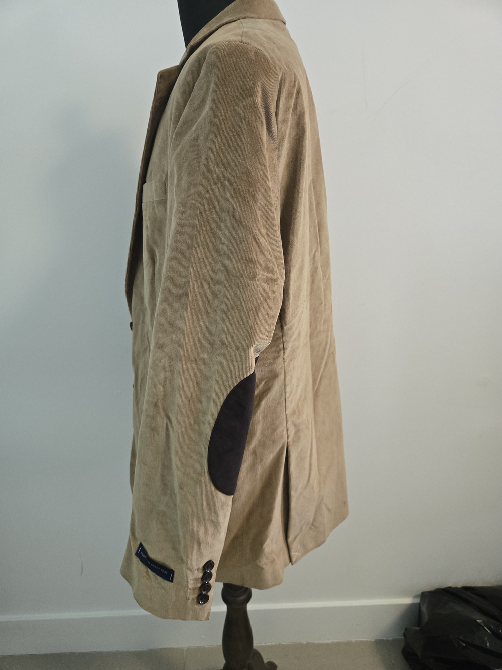 Stafford Men's Tan Corduroy Sport Coat 46R Classic Fit - Picture 6 of 14